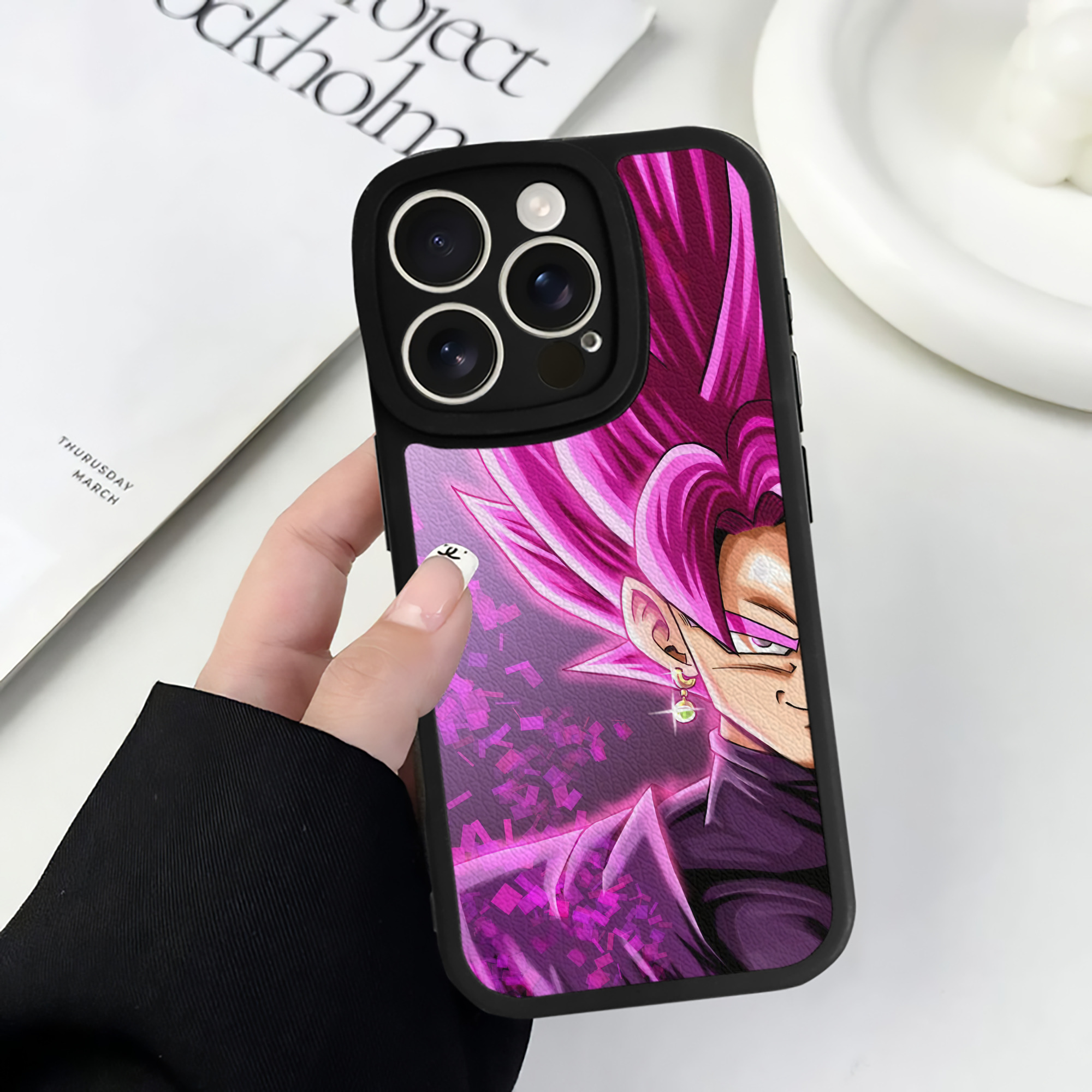 （画像用） ドラゴンボール DRAGON BALL 【iPhone 16シリーズ対応】シリコンスマホケース（レザー調） 材質：シリコン
